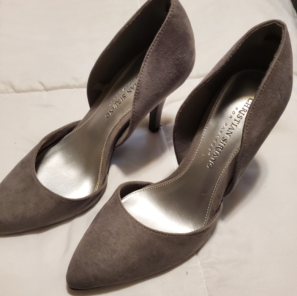 Gray heels sz 5
